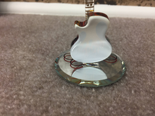 Load image into Gallery viewer, Guitar Heat Glass Figurine With Swarovski Crystals
