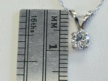 Load image into Gallery viewer, Diamond Pendant With Chain White Gold