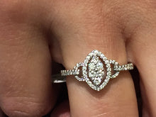 Load image into Gallery viewer, Marquise Shaped Diamond White Gold Ring