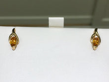 Load image into Gallery viewer, Gold Citrine Earrings