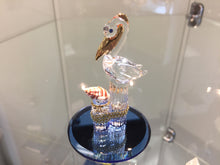 Load image into Gallery viewer, Pelican On A Pier With Shell Glass Figurine