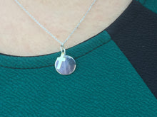 Cargar imagen en el visor de la galería, Sterling Silver And 14 K Gold Faith Charm With Cross Silver Chain Religious