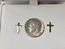 Load image into Gallery viewer, Gold Cross Earrings