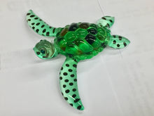 Load image into Gallery viewer, Green Sea Turtle Glass Figurine
