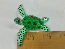 Load image into Gallery viewer, Green Sea Turtle Glass Figurine