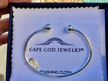 Load image into Gallery viewer, Cape Cod Sterling Silver 7 Inch Cuff Bracelet With Polishing Cloth
