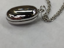 Cargar imagen en el visor de la galería, Silver Locket Oval With 18 Inch Rope Chain Engravable