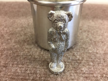 Load image into Gallery viewer, Teddy Bear Baby Pewter Cup