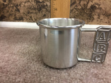 Load image into Gallery viewer, ABC Pewter Baby Cup