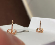 Load image into Gallery viewer, Rose Gold Knot Stud Earrings