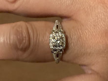 Load image into Gallery viewer, Diamond White Gold Engagement Ring Half Carat