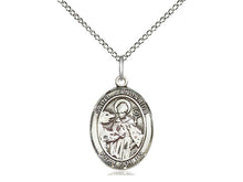 Load image into Gallery viewer, Saint Januarius Silver Pendant With 18 Inch Chain Religious